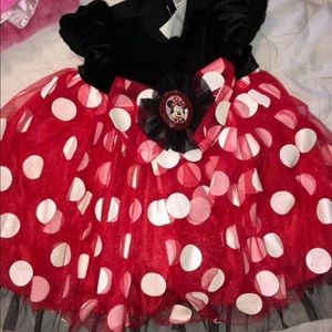 Never Worn Minnie Mouse Costume 12-18 mo with Ears